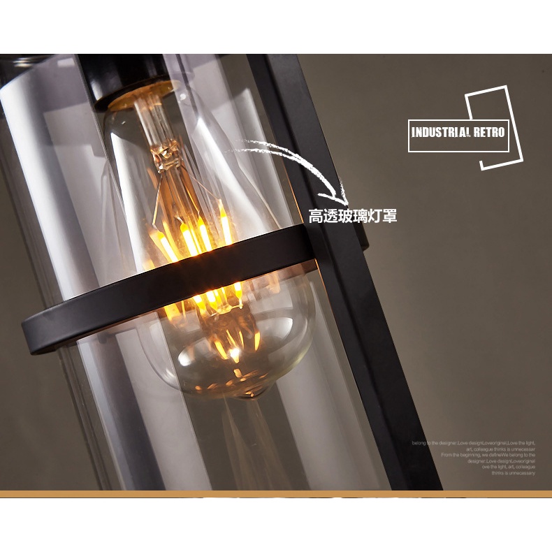 Đèn treo thả trần trang trí quầy bar, quán cafe,nhà hàng phong cách retro cổ điển sang trọng.