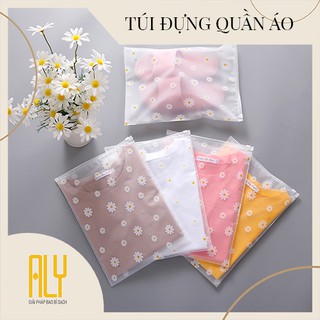 [SET 10] Túi zip lụa mờ, túi zip có khóa kéo đựng quần áo size 30x40 cm chuyên đựng set đồ bộ