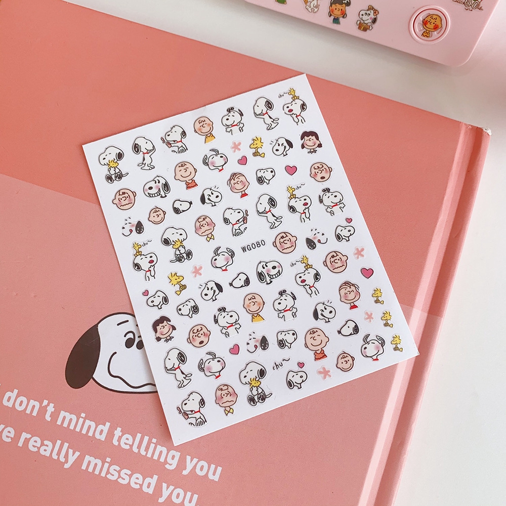 ins creative cute girl heart diary handbook cartoon puppy sticker waterproof sticker sticker