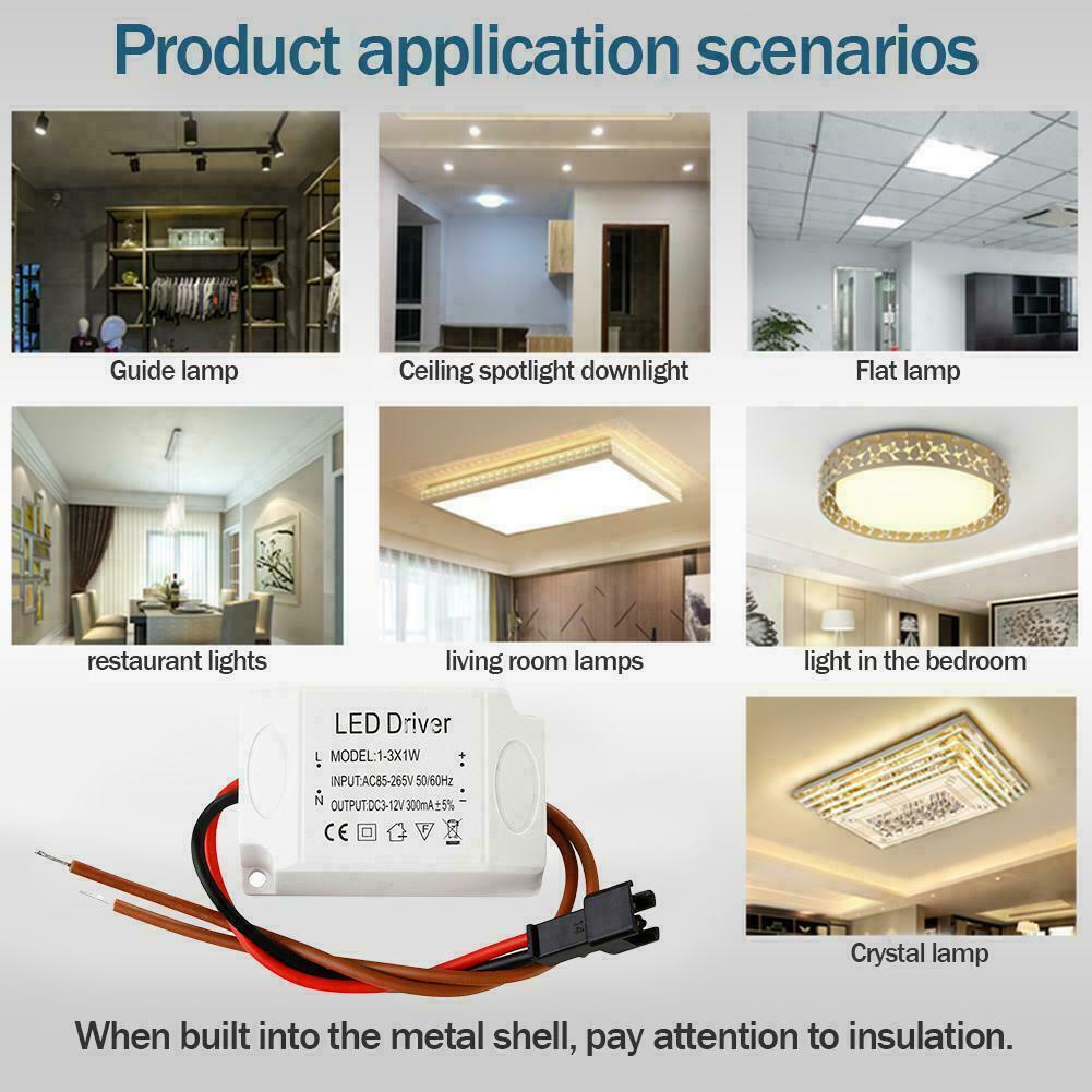 LED Driver Trafo 3W 7W 10W 18W 25W 36W Netzteil Treiber F4D2 F2D6 3-12V Transforma DC T6S4