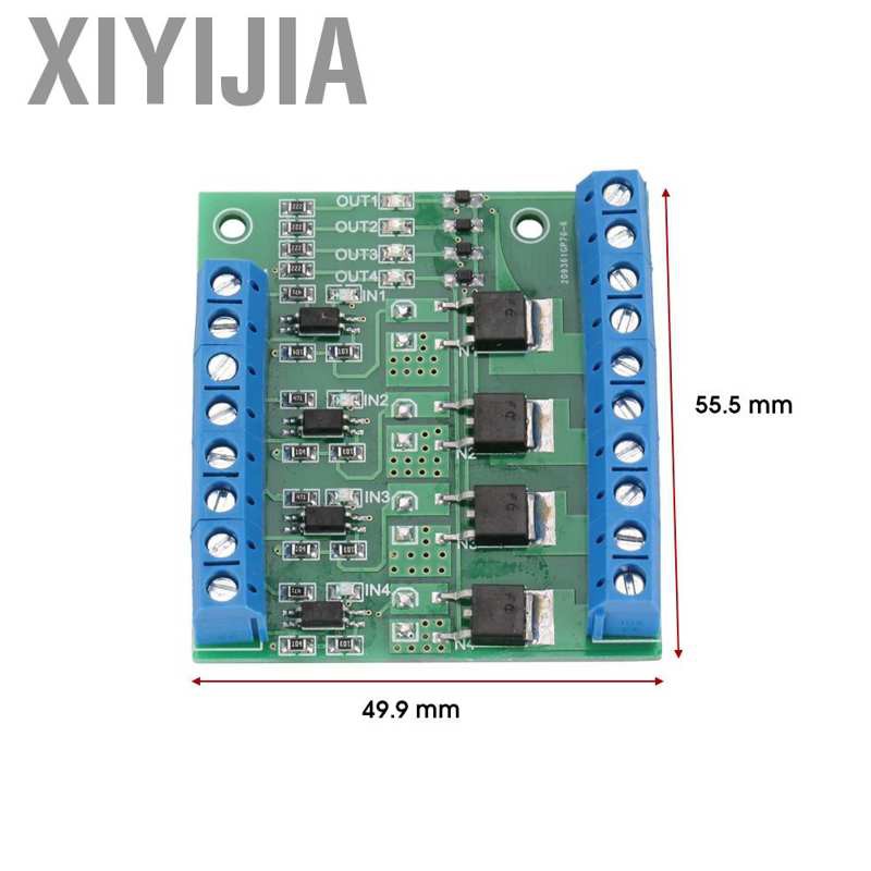 Xiyijia PWM 4CH MOS FET Module PLC Amplifier Circuit Board Driver 3-20V~3.7-27VDC