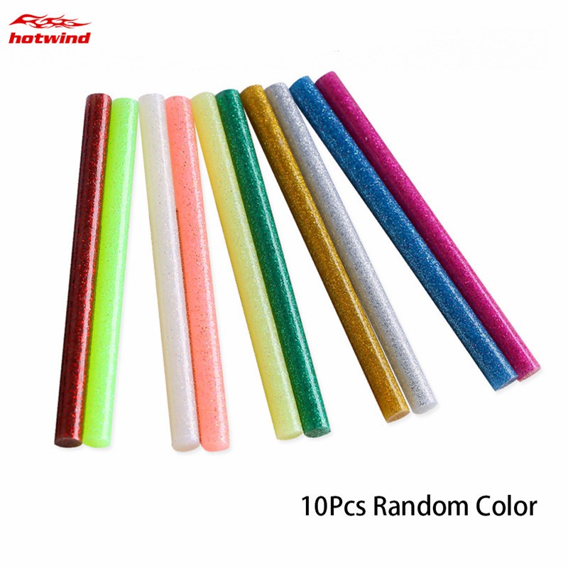 Set 10 Cây Keo Nến Màu 11mm