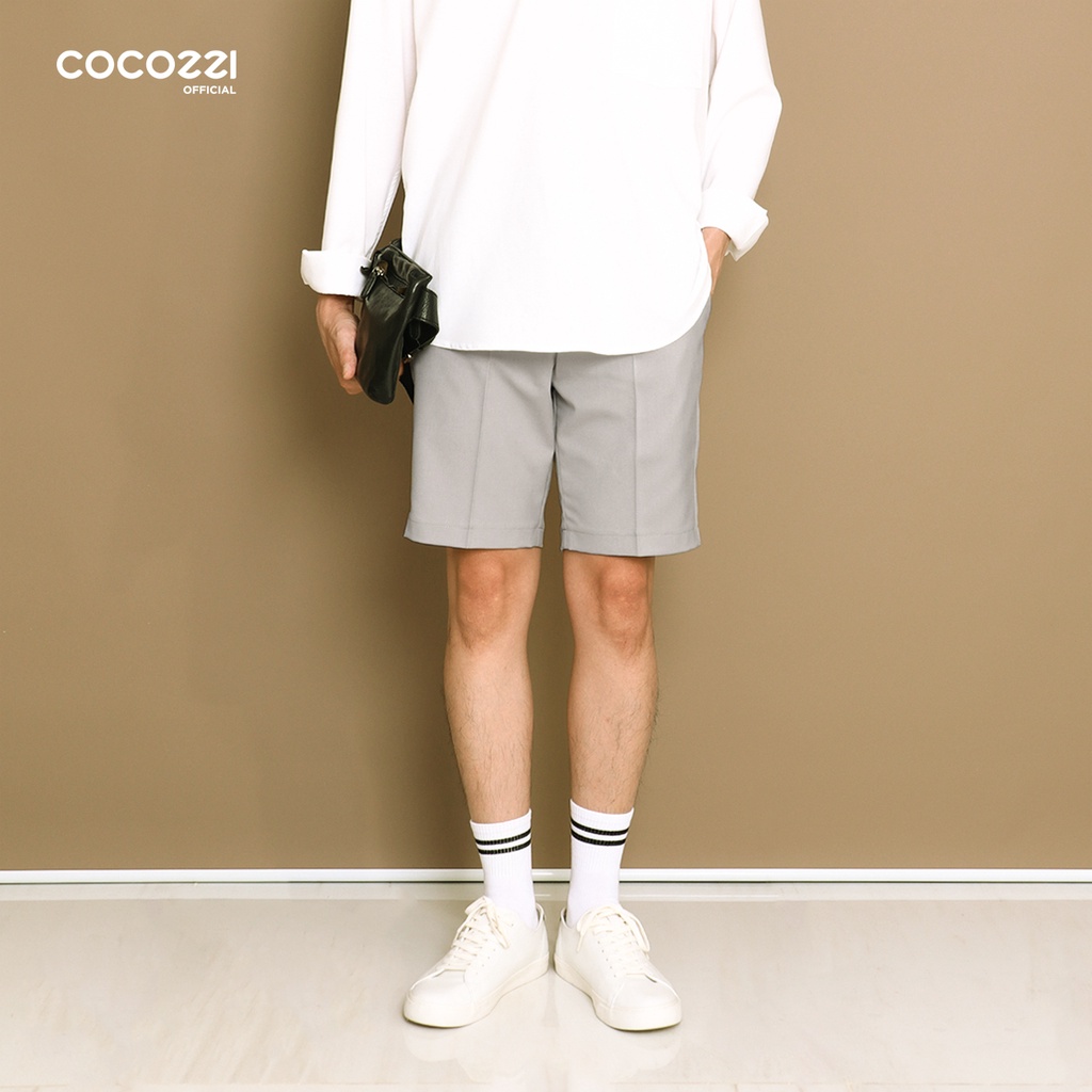 |4 MÀU| Quần Short Nam Hàn Quốc, Quần Shorts Kaki Cocozzi Co Giãn Nhẹ, Chất Liệu Nhập Hàn Quốc, Thoải Mái Mọi Cử Động