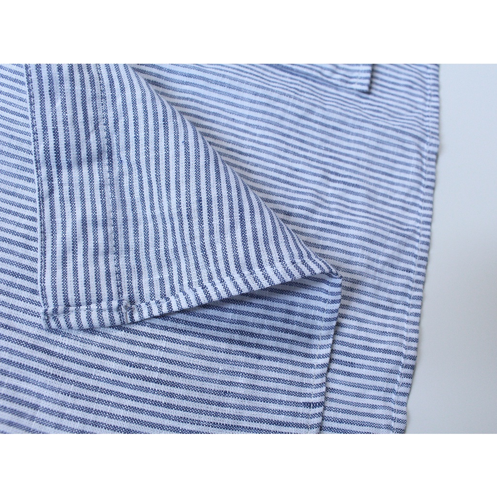 Đầm linen sơ mi cổ trụ - NAOKI DRESS - by Tháng Năm