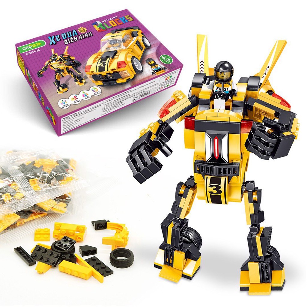 Đồ Chơi Duka: Ghép Hình – Xe Đua Biến Hình DK 81026