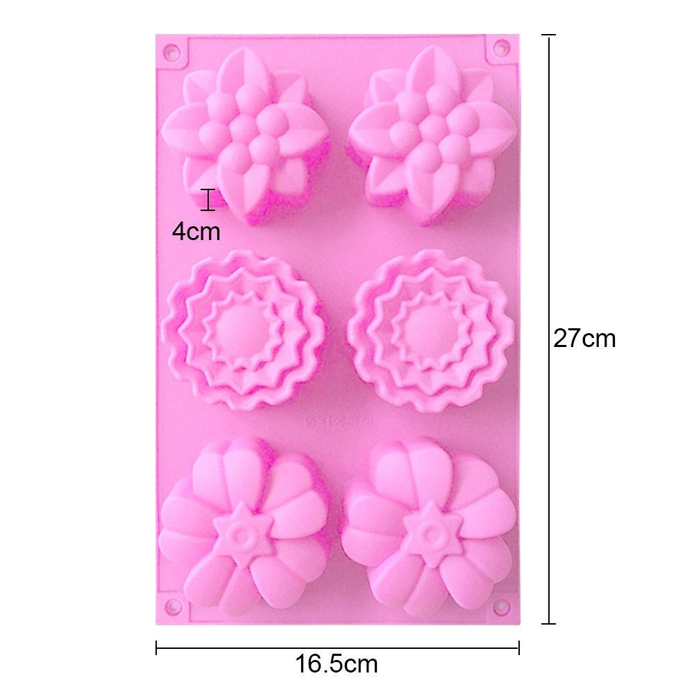 SUENIN Khuôn Silicone Làm Xà Phòng 6 Ngăn Hình Bàn Chân Em Bé Đa Năng DIY