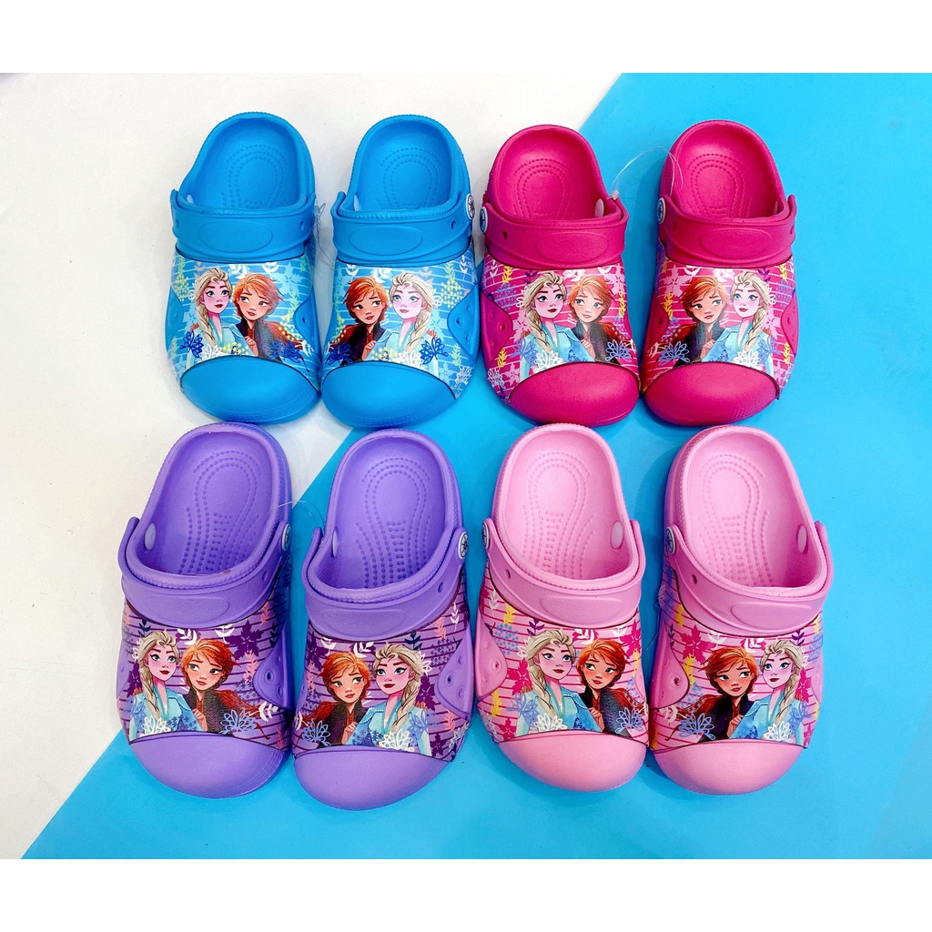 ĐỒNG GIÁ 50K Dép sục bé gái Frozen Elsa Anna cực xinh size 24-29 xuân hè