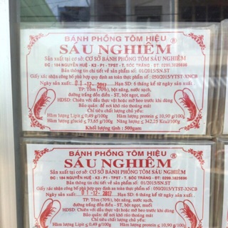 Bánh phồng tôm Sáu Nghiêm- đặc sản Sóc Trăng