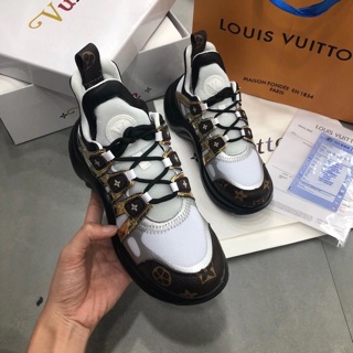Giày thể thao lvs đen vàng nữ cao cấp (free ship)