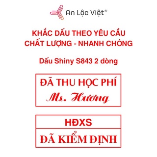 Khắc dấu tên hm 2 dòng - 3 dòng theo yêu cầu shiny
