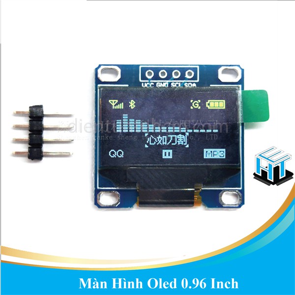 Màn Hình Oled 0.96 Inch Giao Tiếp I2C - 0.96