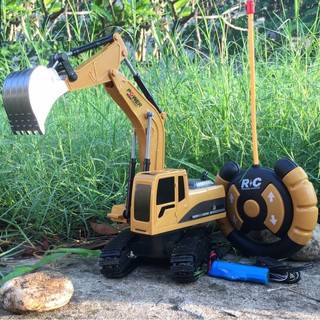 XE MÚC ĐIỀU KHIỂN BÁNH XÍCH, GÀU SẮT, PIN SẠC, CÓ TIẾNG ĐỘNG CƠ, MÚC ĐẤT NHƯ THẬT< SỈ 190K/5SP>