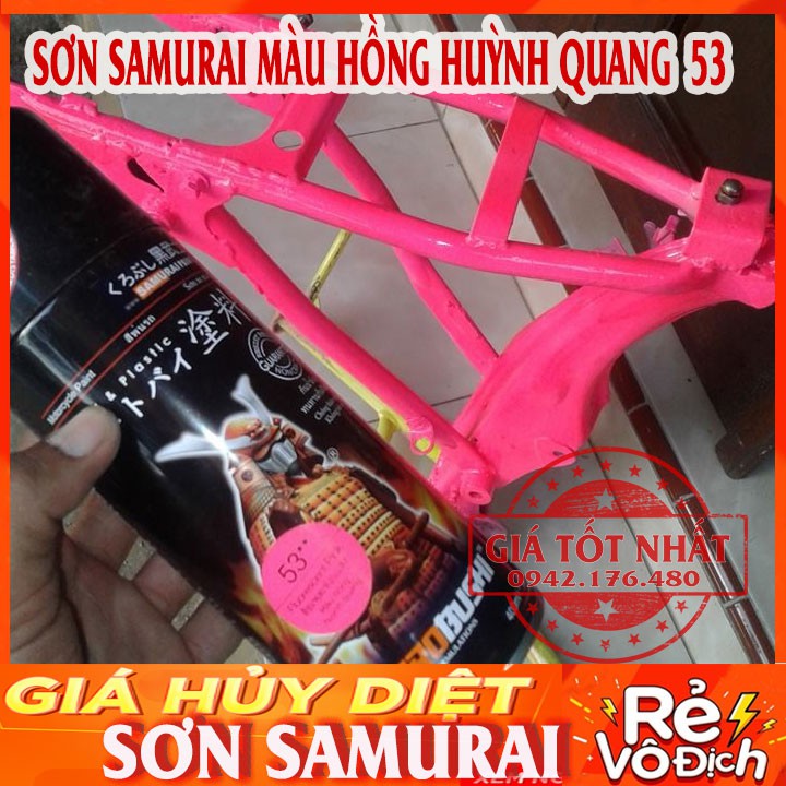 SƠN SAMURAI MÀU HỒNG HUỲNH QUANG - SAMURAI 53 CAO CẤP