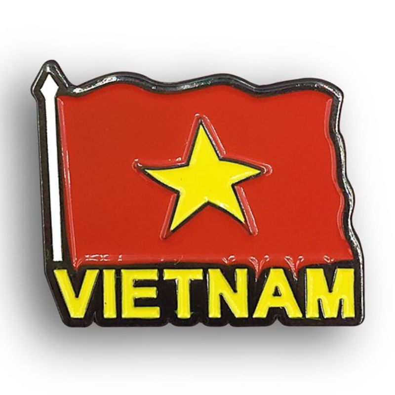 Pin cài áo, huy hiệu cài áo, ghim cài áo tôi yêu Việt Nam cao cấp