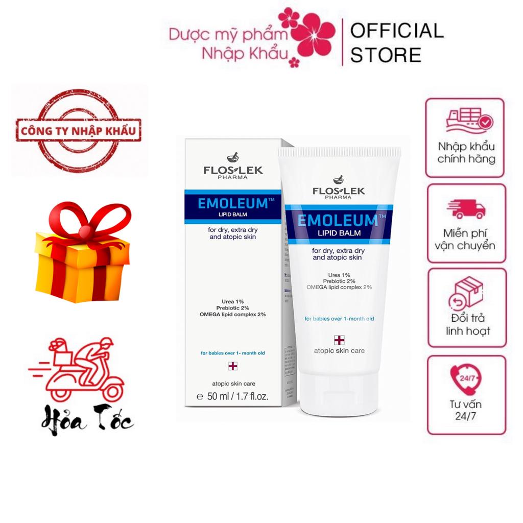 HÀNG NHẬP KHẨU - Kem Dưỡng Ẩm Floslek Emolient Lipid Balm 50ml - Da Khô Nứt Nẻ, Cấp Ẩm Cấp Nước, Viêm Da Cơ Địa Dị Ứng