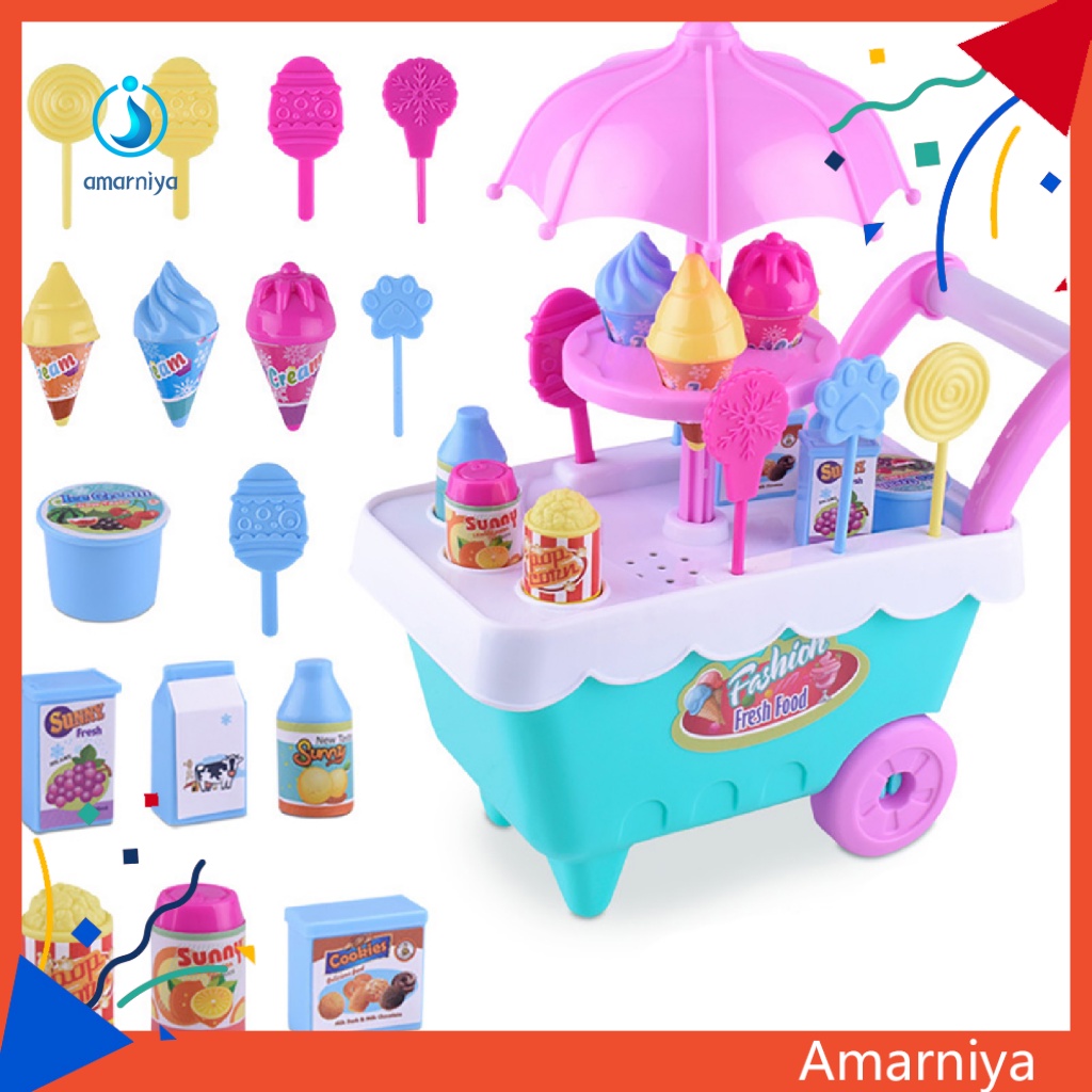 Bộ Xe Kem Đồ Chơi AMAR Sturdy Cho Bé