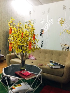 Cành hoa mai giả