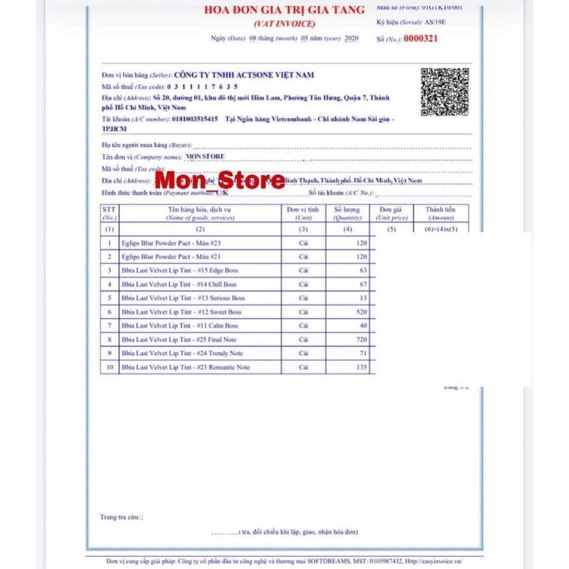 [CHÍNH HÃNG] [SẴN] Son kem lì Bbia Last Velvet Lip Tint Ver.5 màu 21 / 22 / 23 / 24 / 25 | Thế Giới Skin Care