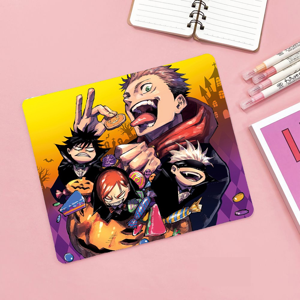 Lót chuột - Chú Thuật Hồi Chiến- Jujutsu Kaisen  khổ 21x24x03 bo viền nhiễu mẫu