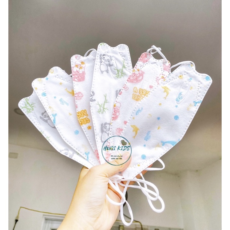 Set 5 Khẩu trang cho bé túi zip 1-8 Tuổi