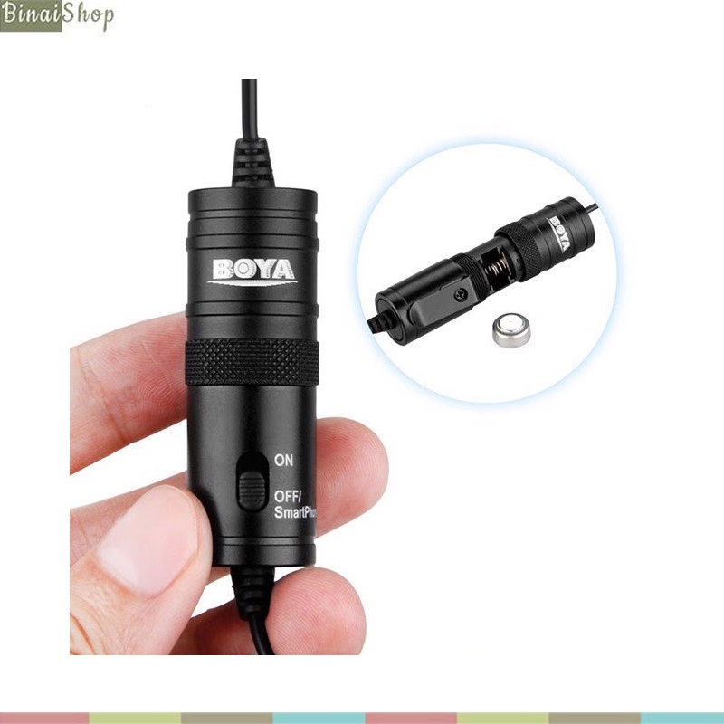 Micro Cài Áo Cho Máy Ảnh, Máy Quay, Smartphone, PC, Laptop Boya BY-M1 / BY-M1S