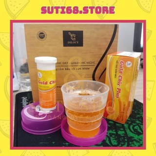 (Hàng Chính Hãng) Viên Sủi Giảm Cân Gold Chic Plus ❤️𝑭𝑹𝑬𝑬𝑺𝑯𝑰𝑷❤️ Hỗ Trợ Giảm Béo