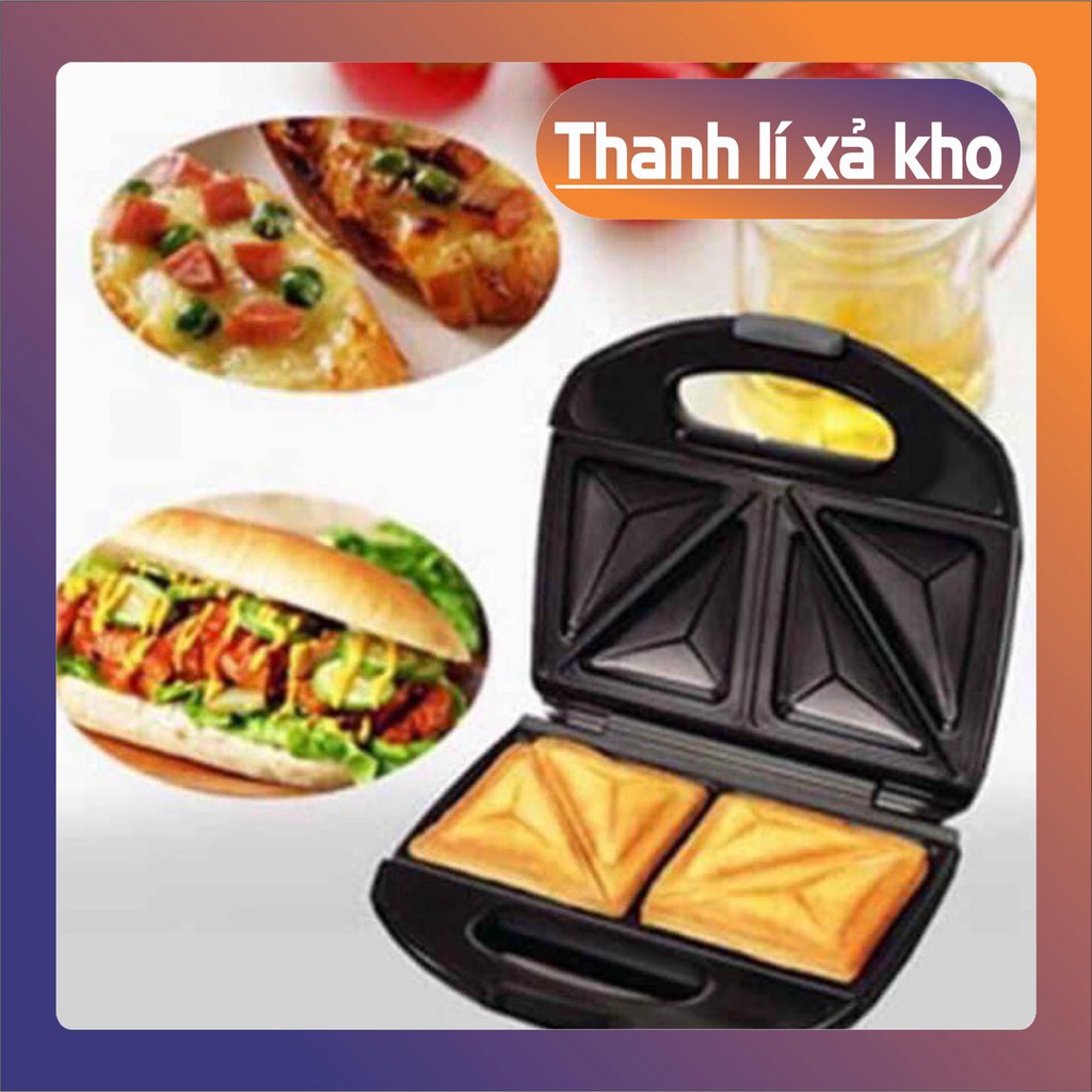 [FREE SHIP] Máy nướng bánh mỳ sandwich Nikai nhanh gọn, tiện lợi (ảnh thật) [FREE SHIP]