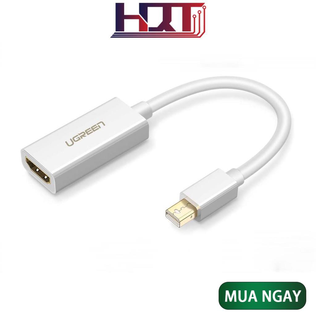 Cáp chuyển đổi UGREEN MD112 Mini DisplayPort đầu đực sang HDMI đầu cái, dài 25cm, hỗ trợ 4K*2K/30Hz