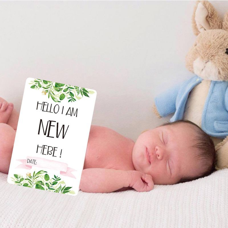 Set 24 thẻ đánh dấu cột mốc phát triển họa tiết hoạt hình đáng yêu dùng để chụp ảnh cho bé sơ sinh