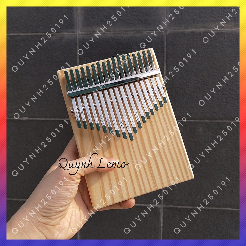 Mua [Có Sẵn] Đàn Kalimba 17 Phím Gỗ Thông Mỹ Cao Cấp Hình Chữ Nhật - QL121216 - Đàn Kalimba Tặng Full Phụ Kiện