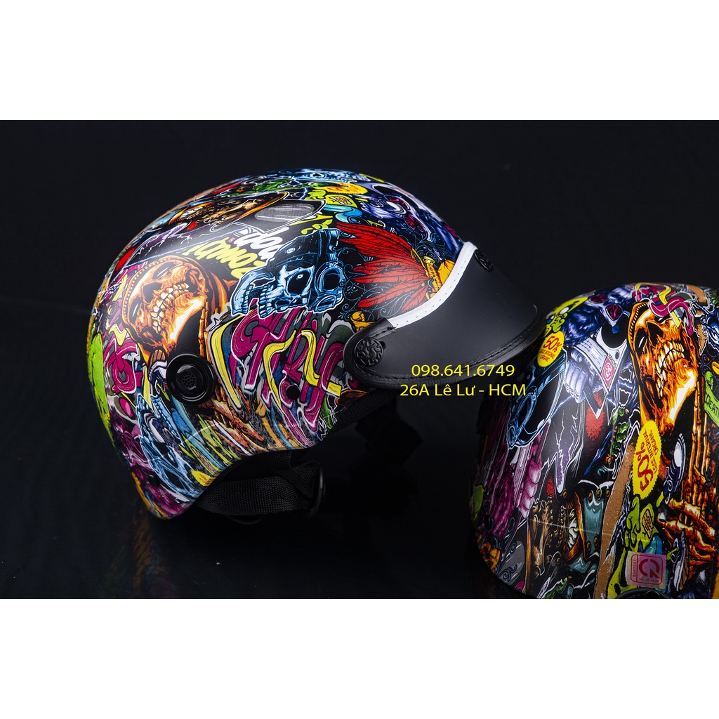 MŨ NÓN BẢO HIỂM NGƯỜI LỚN tem trùm - tem nhúng