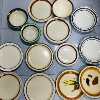 Set đĩa bát gốm Nhật