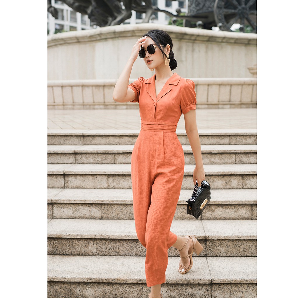 Bộ Jumpsuits công sở 92WEAR đủ màu, đủ size, cổ 2 ve BJA1097