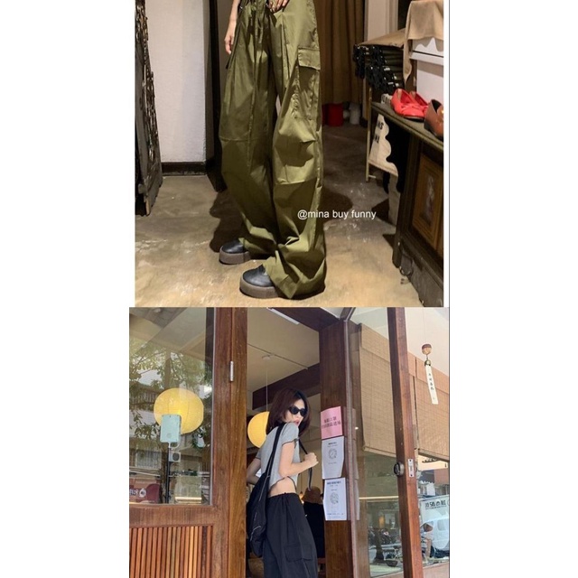 Quần Yếm Dài Lưng Cao Ống Rộng Phong Cách Retro Cho Nam Nữ