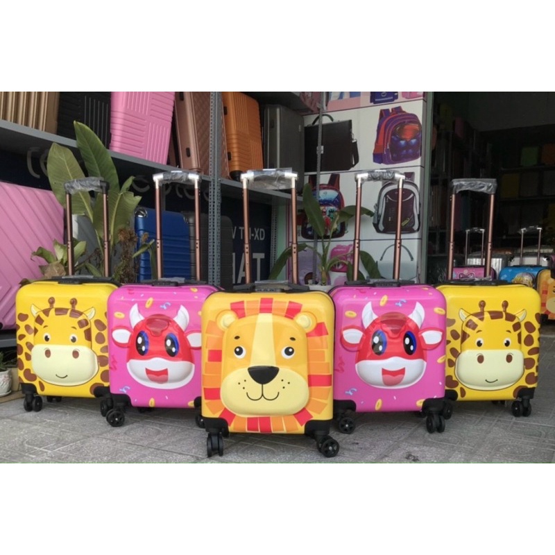 Vali Nhựa Kéo Cho Bé Loại 1 Đủ Màu Sắc và Kiểu Dáng Size 18In BH 1 Đổi 1