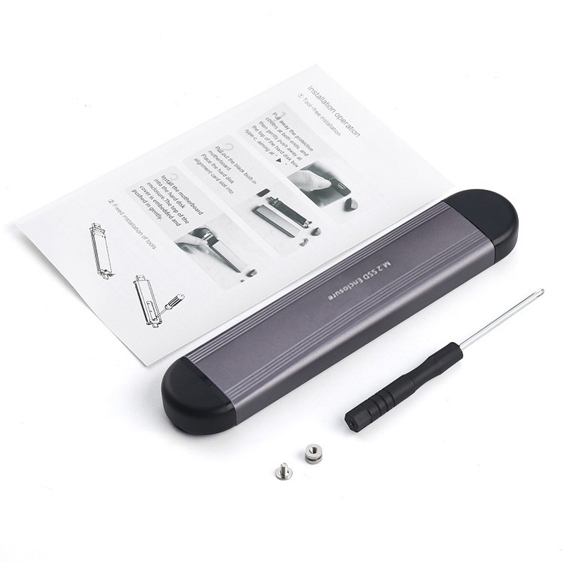 BOX Ổ CỨNG M.2 NGFF B-KEY, KẾT NỐI KÉP ( TYPE-A &amp; TYPE C)