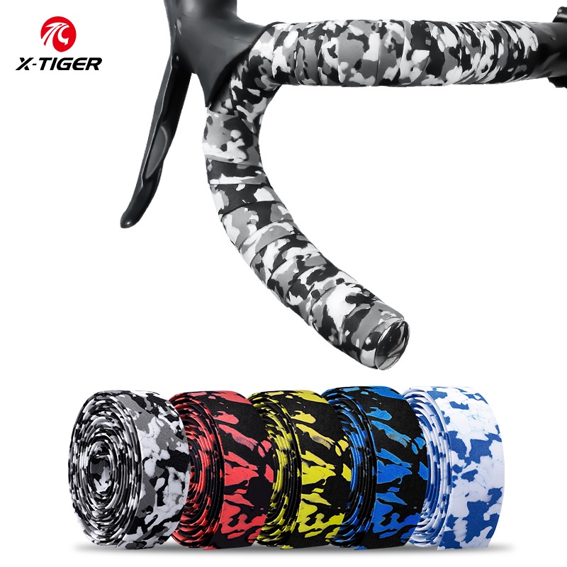 X-TIGER Băng tay lái dành cho xe đạp Băng keo Silica gel thể thao Tay lái thể thao Băng quấn Bent EVA Băng cắm Phụ kiện xe đạp