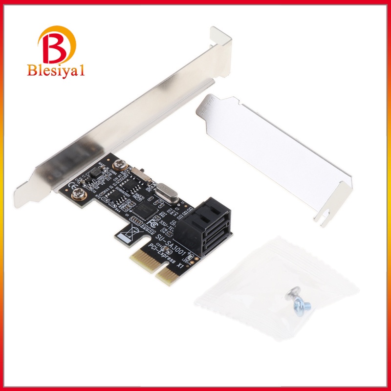 [BLESIYA1] PCIe PCI Express to 2 Port SATA3.0 III Expansion Controller Card Adapter SSD