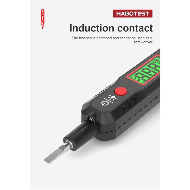 Bút Thử Điện HT89 300V Kỹ Thuật Số Không Tiếp Xúc Chuyên Dụng Cho Thợ Điện