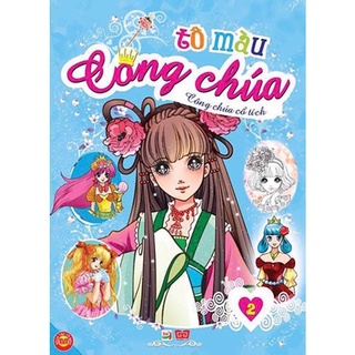 Sách - tô màu công chúa cổ tích 2