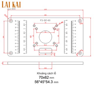 Tấm gá máy phay nhỏ