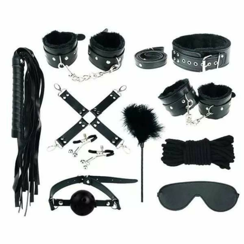 Bộ bdsm choker cosplay 10 món phong cách henztai Nhật Bản