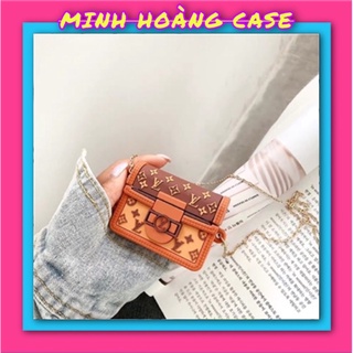 Case Airpod 1/2/Pro túi hiệu LV ( tặng kèm dây xích)