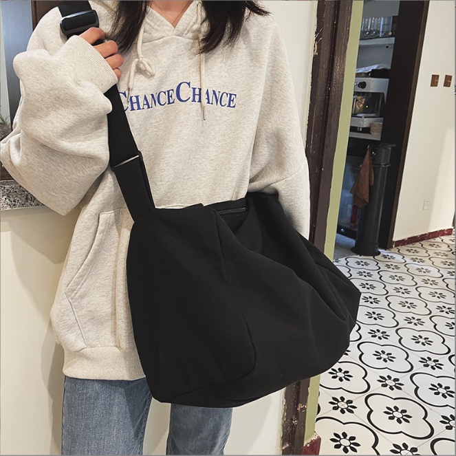 Túi Đeo Chéo Canvas Cỡ Lớn Thời Trang Hàn Quốc Học Sinh Sinh Viên Đi Học , Đi Chơi