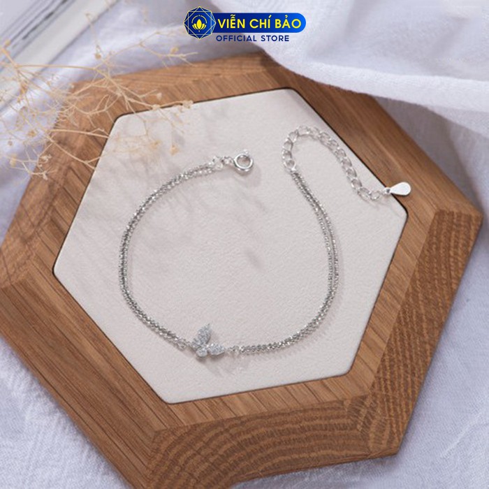 Lắc tay bạc nữ Cánh bướm Butterfly chất liệu bạc 925 thời trang phụ kiện trang sức nữ Viễn Chí Bảo L400674