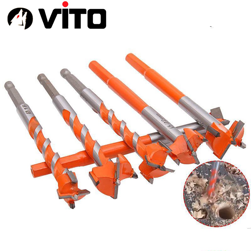 Mũi Khoan 16-25mm Khoét Lỗ Gỗ, Nhựa Chân Lục Giác VITO Lưỡi Hợp Kim