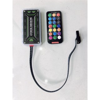 BỘ HUB KÈM REMOTE cắm FAN RGB COOLMOON-PHIÊN BẢN MỚI NHẤT