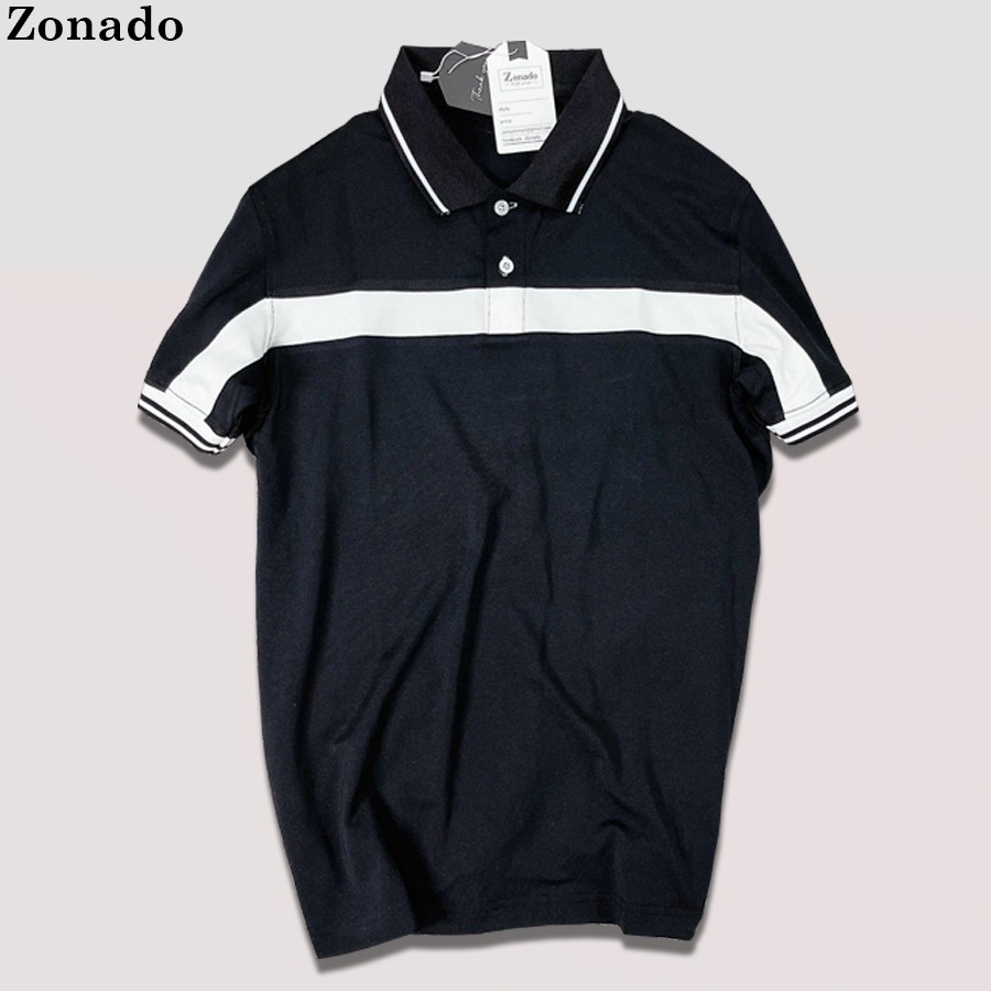 Áo thun có cổ trẻ trung hàng dệt kim cao cấp,Áo polo nam - ZONADO