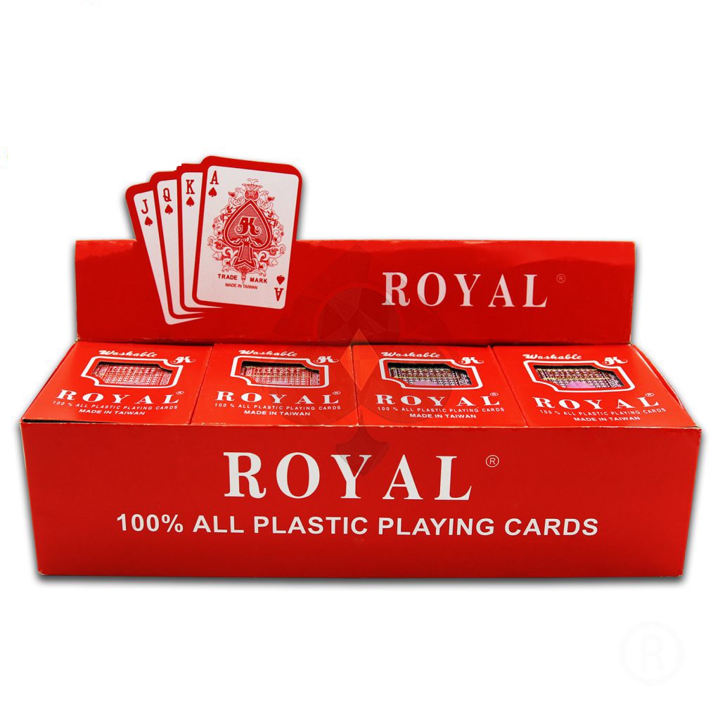 Bài tây Đài Loan Royal  bằng nhựa cao cấp không thắm nước - Bài 52 lá Made in Taiwan - 1 Bộ