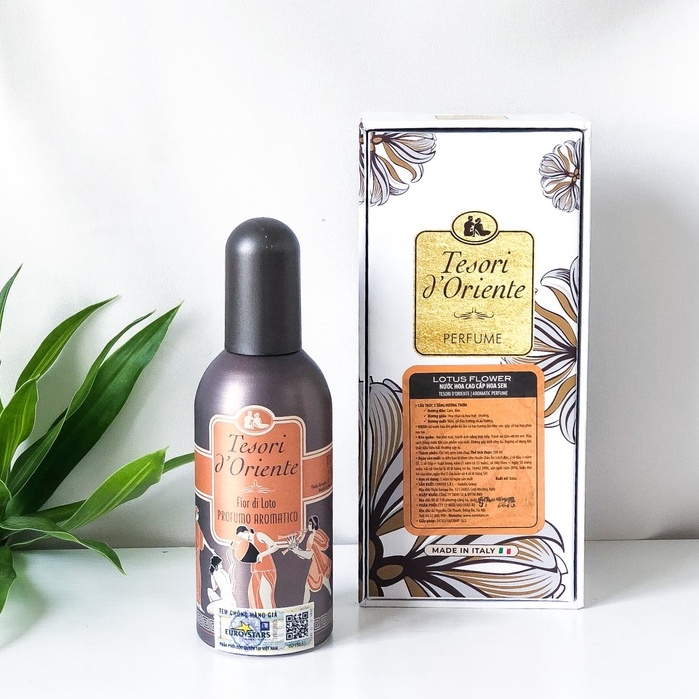 Nước Hoa Tesori Hương Hoa Sen Chai Nhôm Màu Nâu 100ml